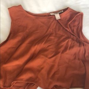Orange forever 21 crop top